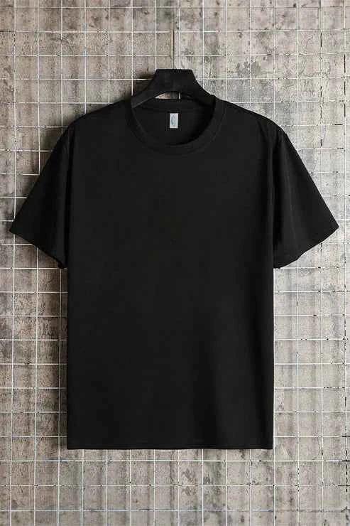 Men's Cotton Tee – Premium Quality (Black)