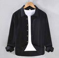 Black Cotton Chambray Executive Shirt