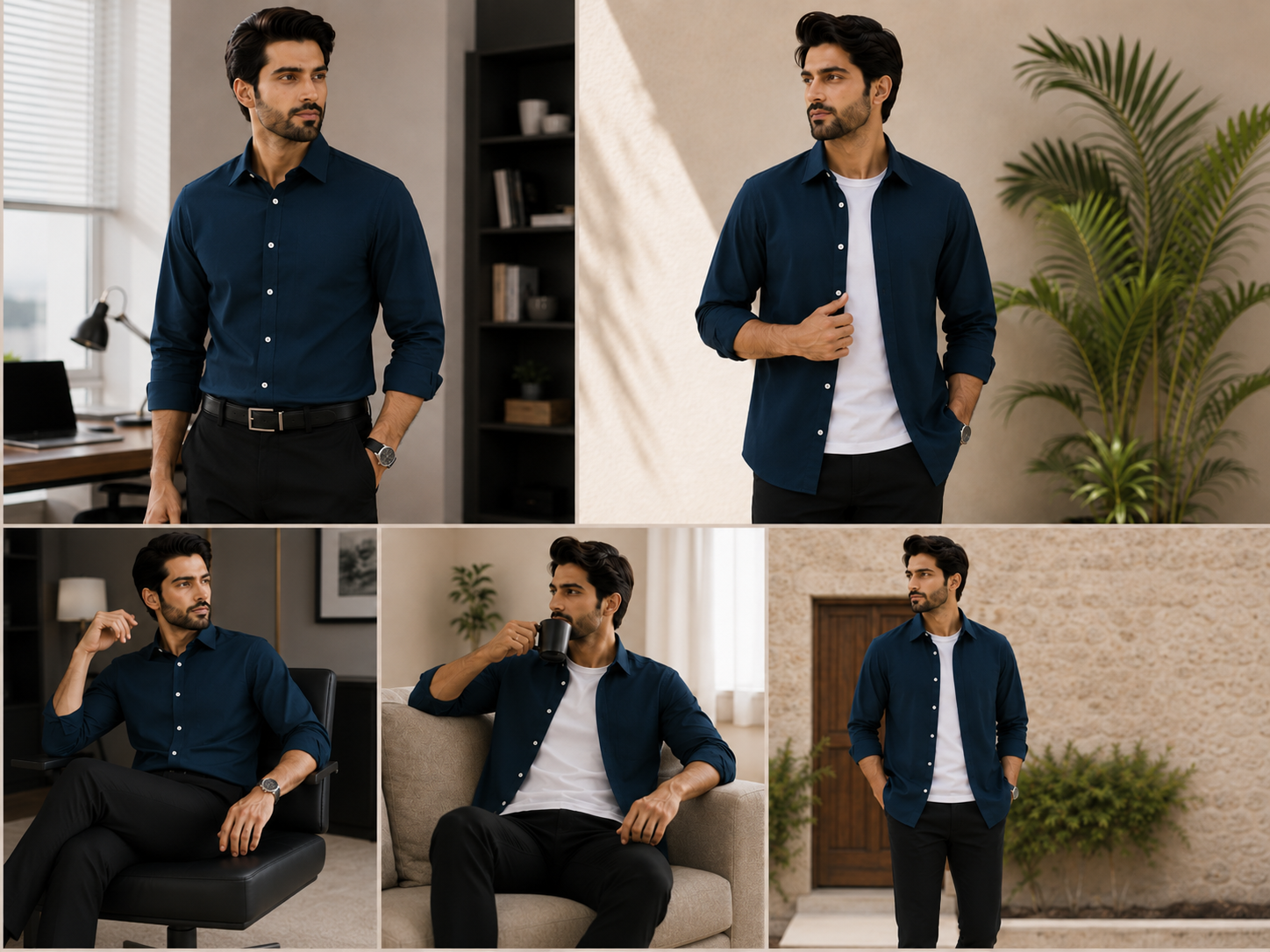Zinc Shirt + Black Pant - Executive Combo