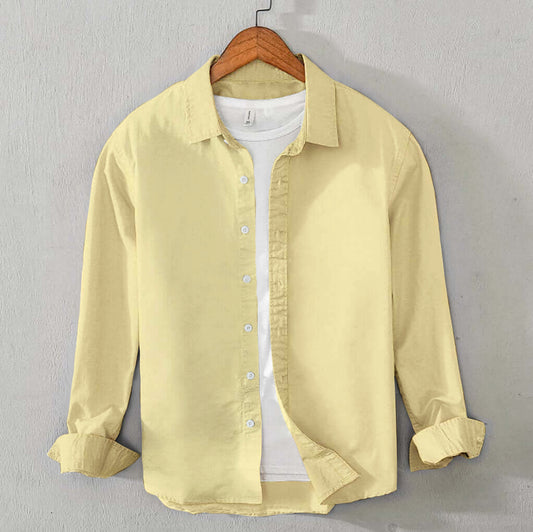 Cotton Chambray Shirt (Dark Mimosa)