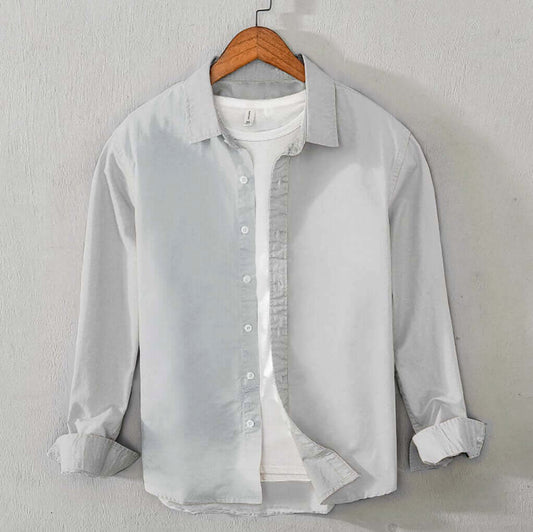 Men's Cotton Chambray Shirt (Gainsboro)