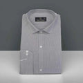 Cotton Dress Shirt - Pencil Stripes Black