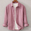 Cotton Chambray Shirt (Double Toon Maroon)