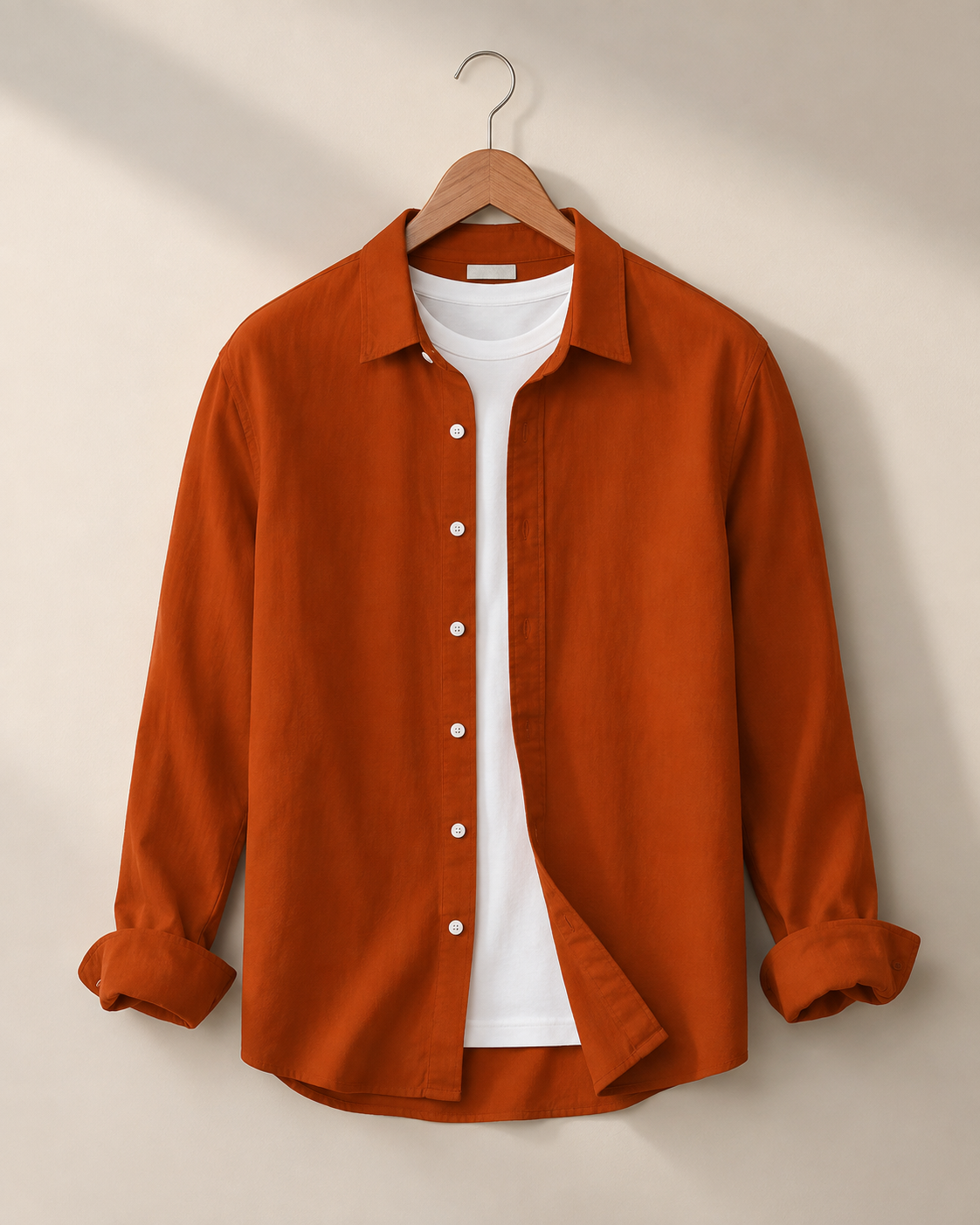 Cotton_Chambray_Shirt_Red_Rust wall image