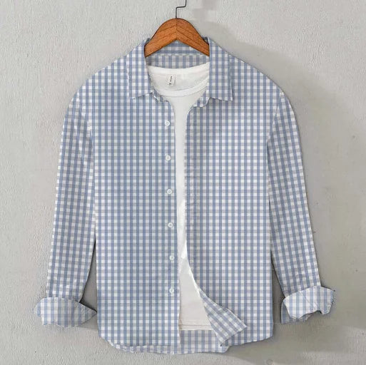 cotton-checkered-shirt-mistyblue-and-white