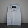 Cotton Dress Shirt - Blue Stripes