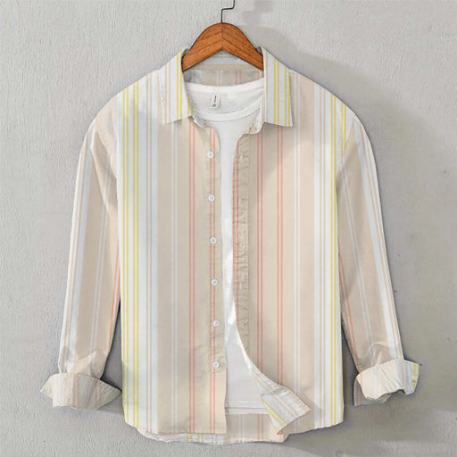 Cotton Lining Shirt (Multi Camel)