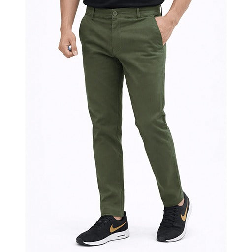 cotton-pant-smart-fit-dark-olive