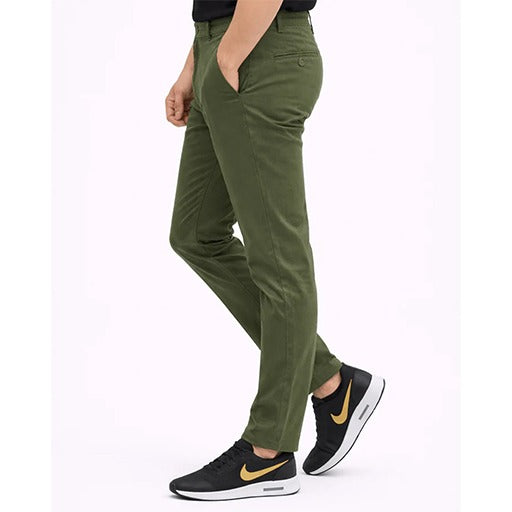 cotton-pant-smart-fit-dark-olive