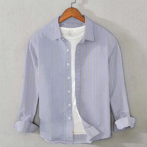 Cotton Shirt (Pencil Blue Lining)