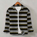Deep Khaki Olive Striped Shirt ( Old Money Style )