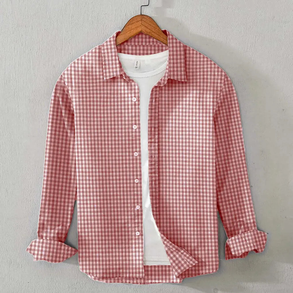 Gentle Cotton Check (Brown)