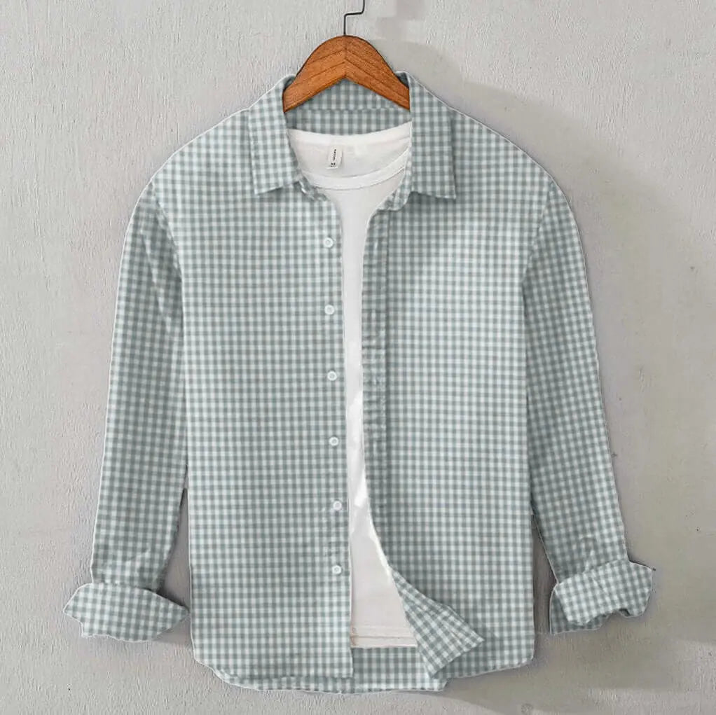Gentle Cotton Check (Gray)