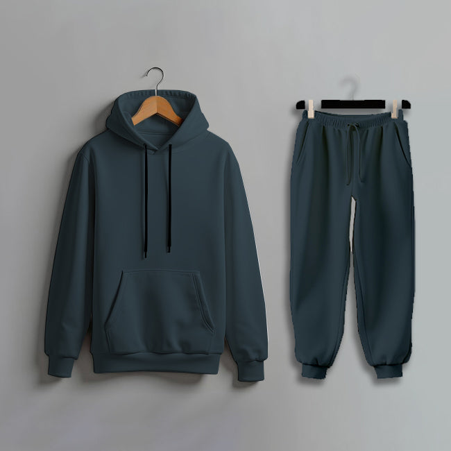 Premium Fleece Hoodie & Jogger Set - Grey