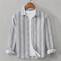 Grey Brush Print Cotton Shirt