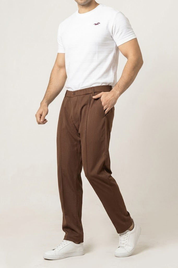 Italian pant Smart-Fit Camel Brown
