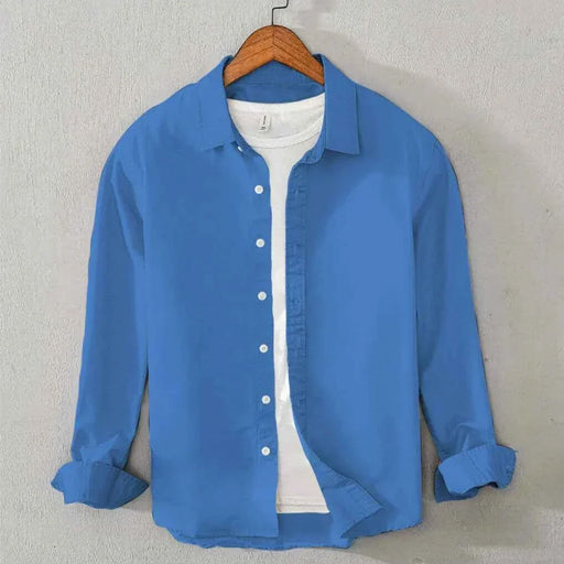Men's Cotton Chambray Shirt (Denim Blue)