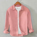 Men's Cotton Chambray Shirt (Peach)