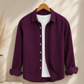 Cotton Chambray Shirt – Purple