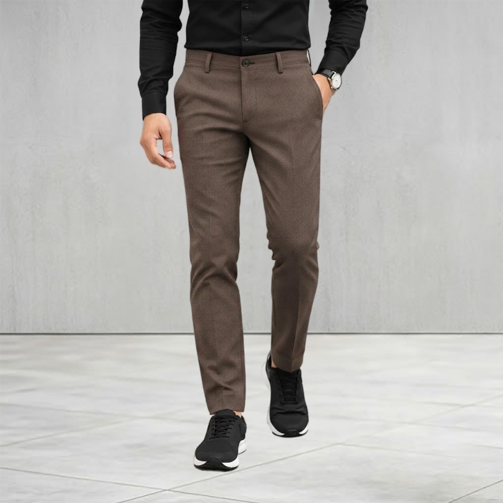 smart-fit-cotton-texture-pant-brown