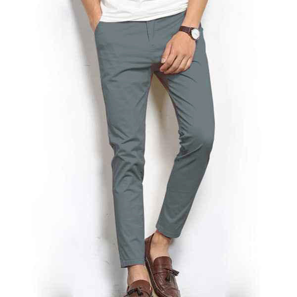 Smart Fit Cotton Pant - Stretchable & Stylish (State Gray)