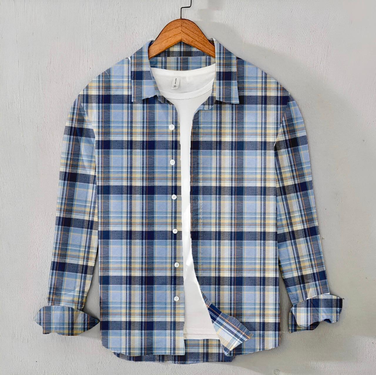 Flannel Shirt – Sky Blue Check