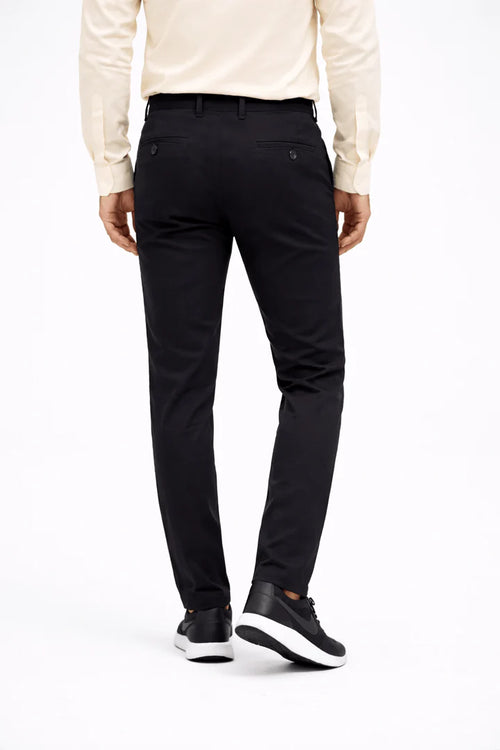 Black Cotton Pant - Smart-fit
