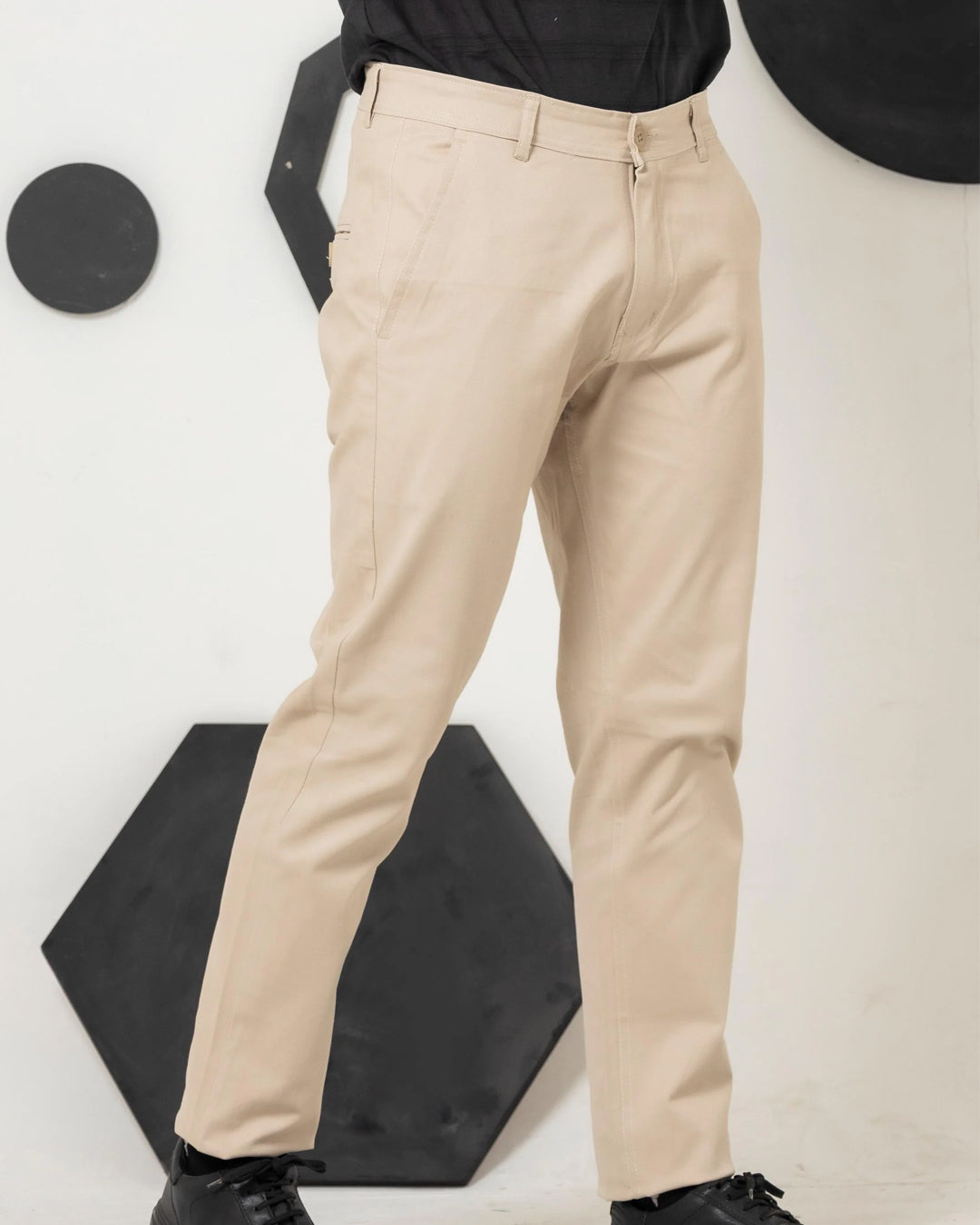 Cotton Pant Straight-Fit (Seashell)