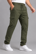 Men’s Cotton Cargo Trouser – Olive Green