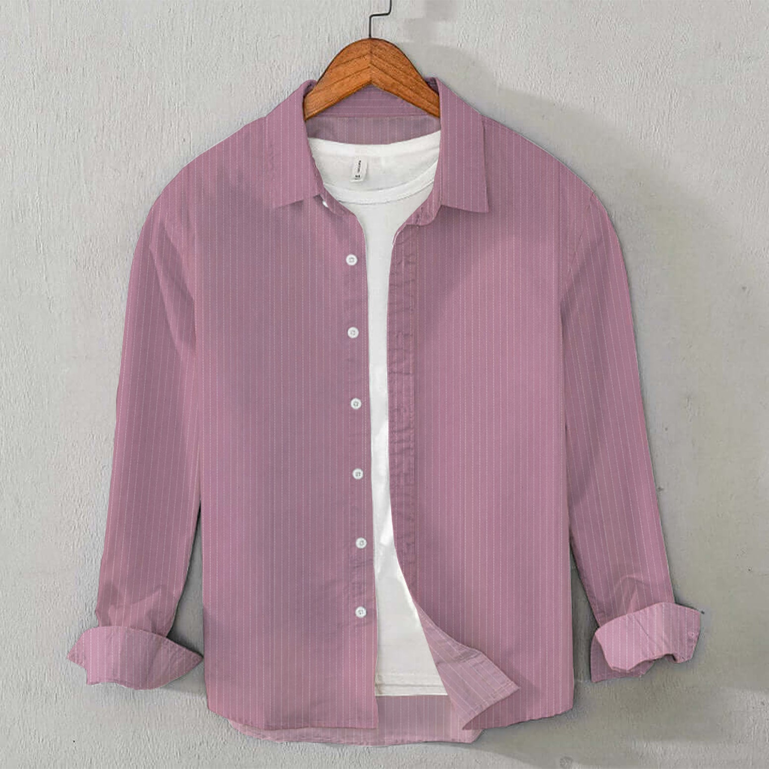 Cotton Lining Shirt (Dusty Pink)