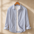 Striped Cotton Shirt - Blue